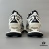 Balenciaga X-Pander Mesh Nylon Lace-Up Non-Slip Low-Top Sneakers in White and Black