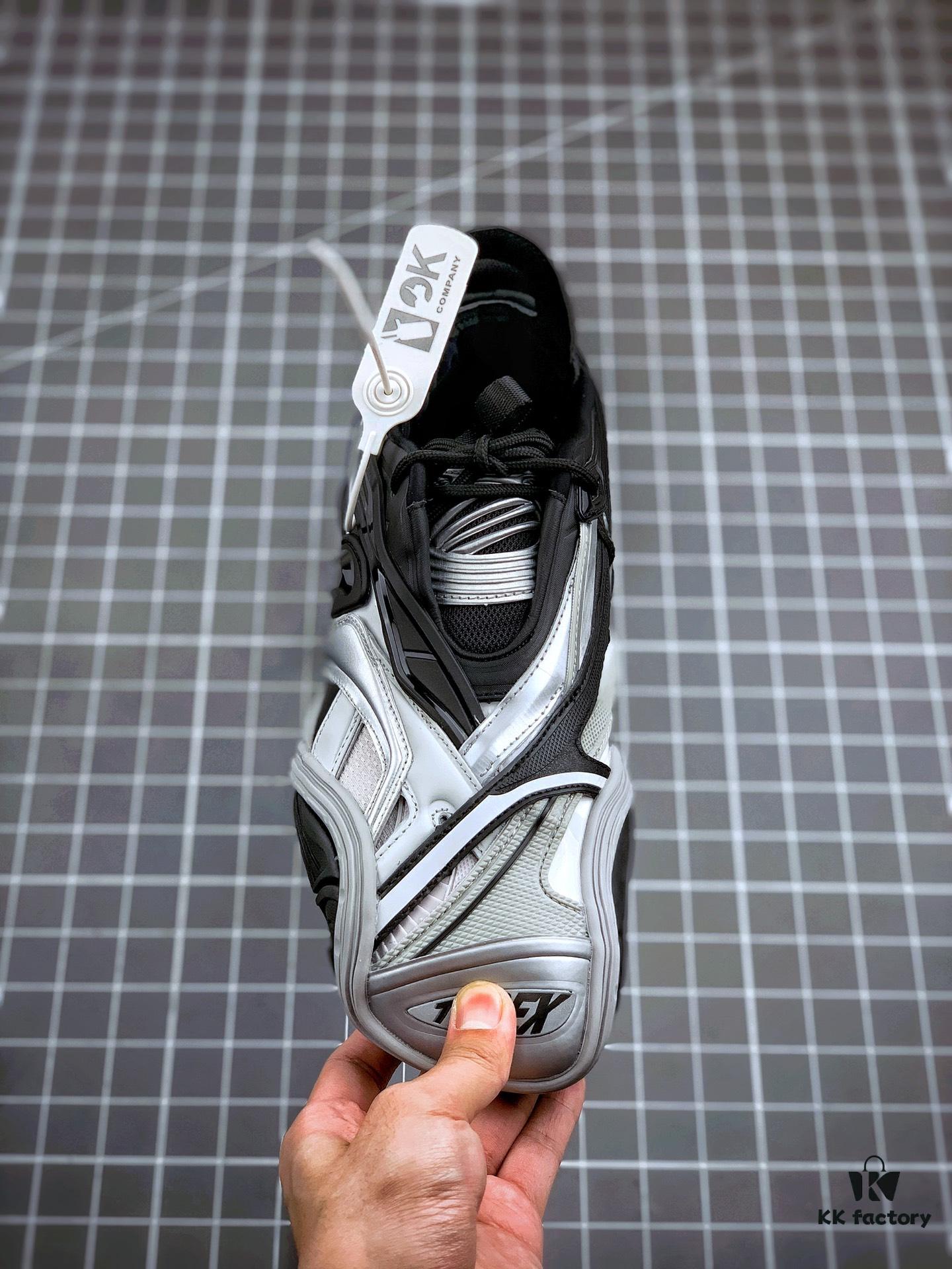 OK Original Version Balenciaga 5.0 Series Fifth Generation Black Gray Tyrex Sneaker Bicol Or Rubber/Mesh/Not Wash Black