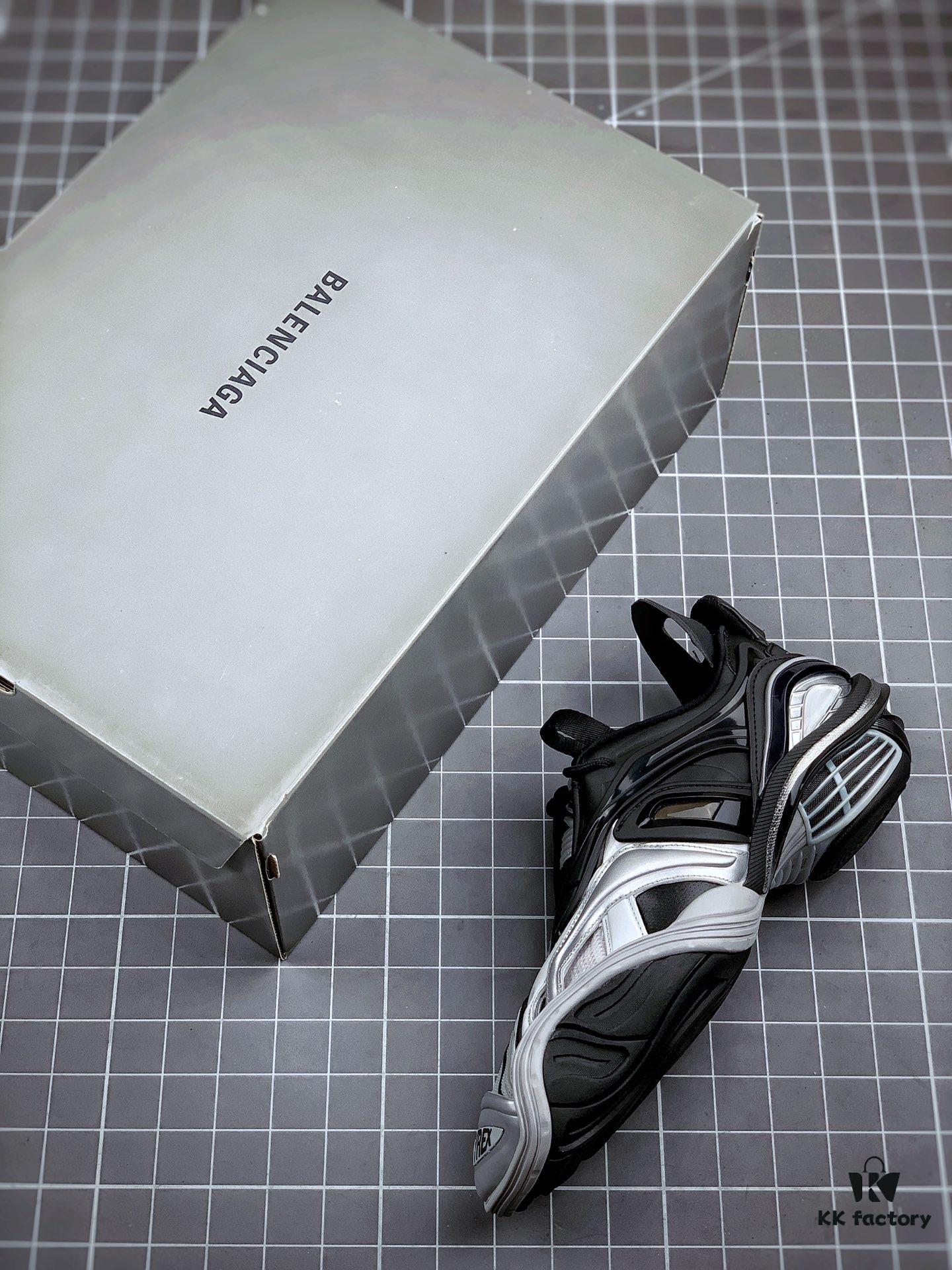 OK Original Version Balenciaga 5.0 Series Fifth Generation Black Gray Tyrex Sneaker Bicol Or Rubber/Mesh/Not Wash Black