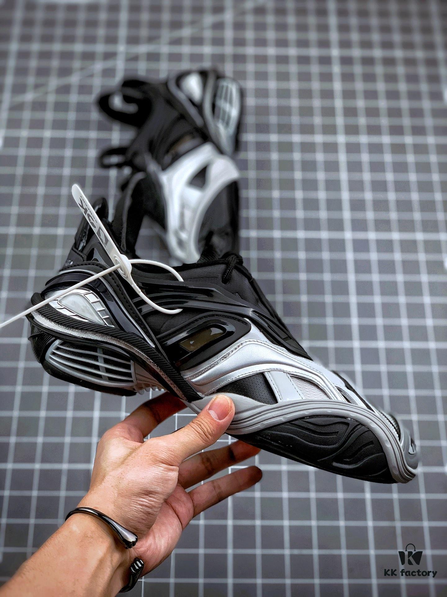 OK Original Version Balenciaga 5.0 Series Fifth Generation Black Gray Tyrex Sneaker Bicol Or Rubber/Mesh/Not Wash Black