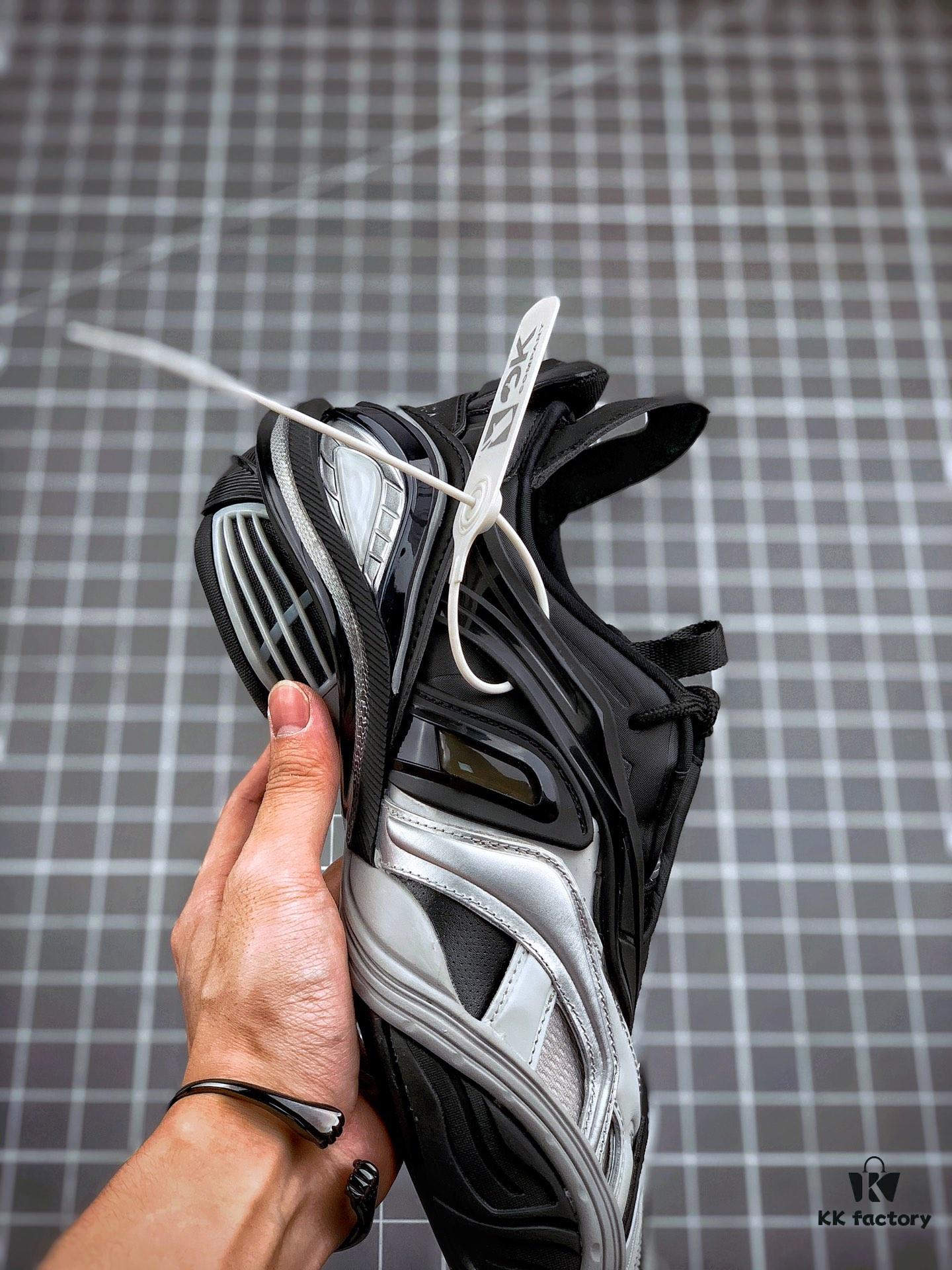 OK Original Version Balenciaga 5.0 Series Fifth Generation Black Gray Tyrex Sneaker Bicol Or Rubber/Mesh/Not Wash Black