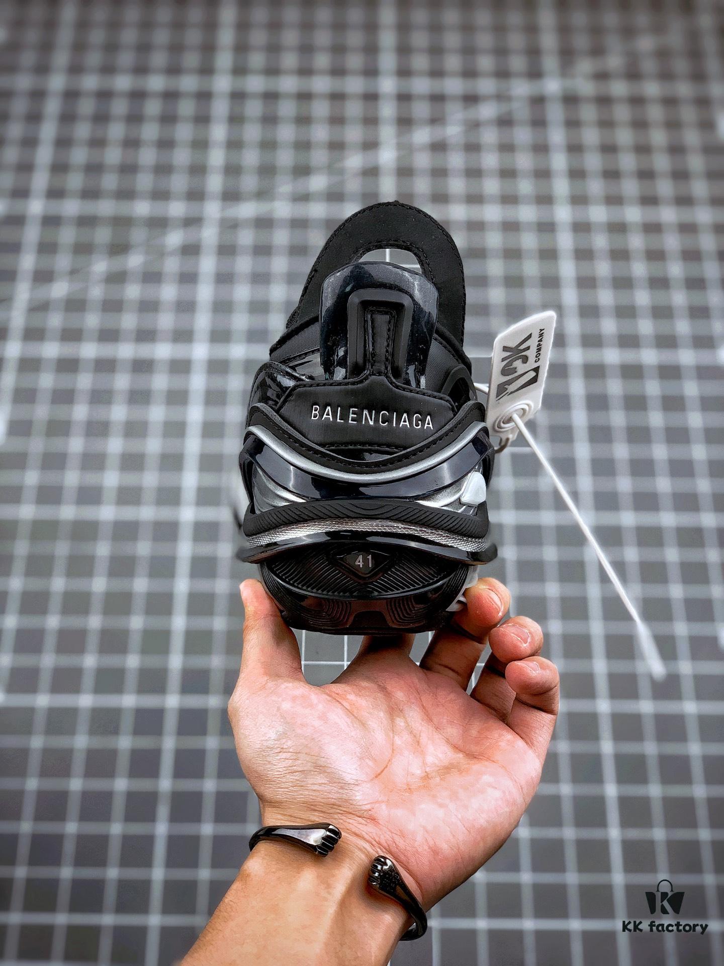 OK Original Version Balenciaga 5.0 Series Fifth Generation Black Gray Tyrex Sneaker Bicol Or Rubber/Mesh/Not Wash Black