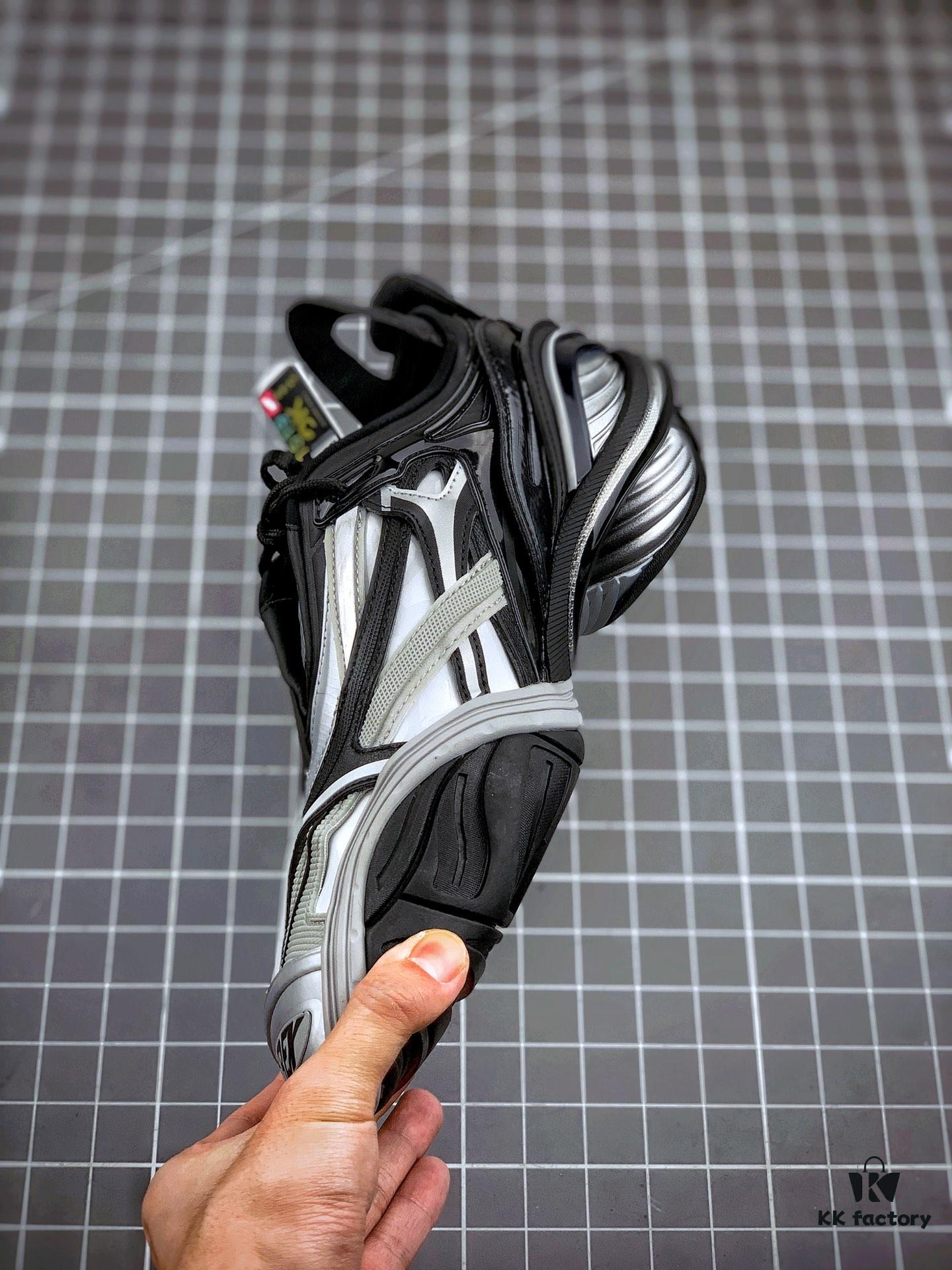 OK Original Version Balenciaga 5.0 Series Fifth Generation Black Gray Tyrex Sneaker Bicol Or Rubber/Mesh/Not Wash Black