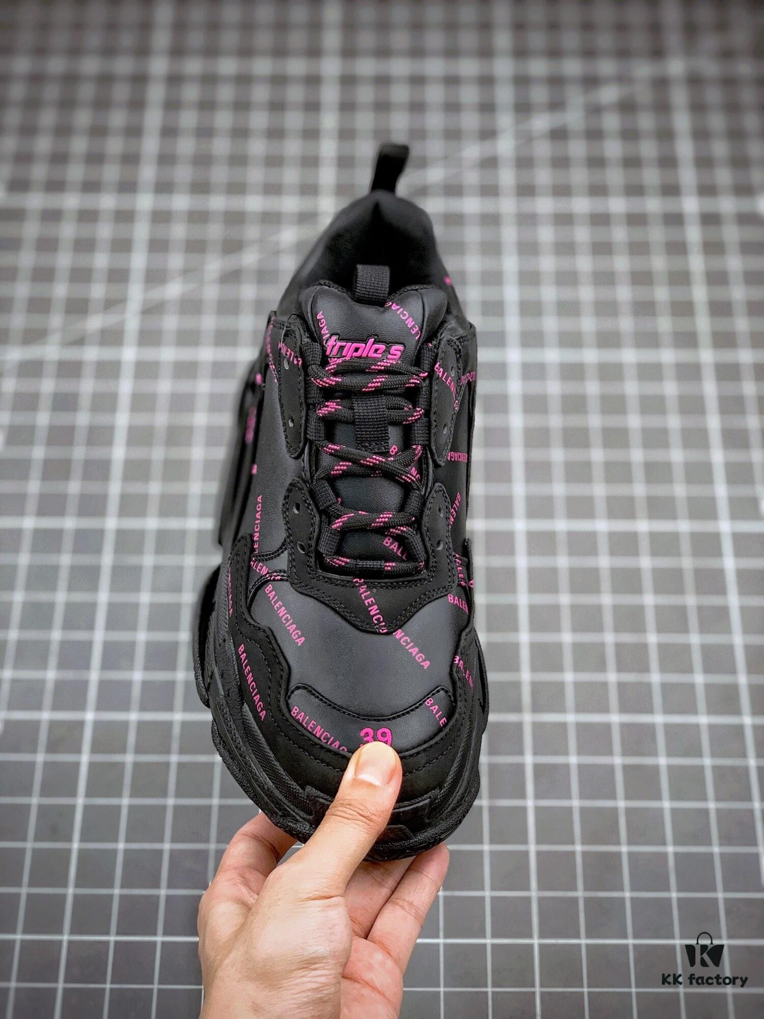 Balenciaga Triple S Black Purple Collaboration