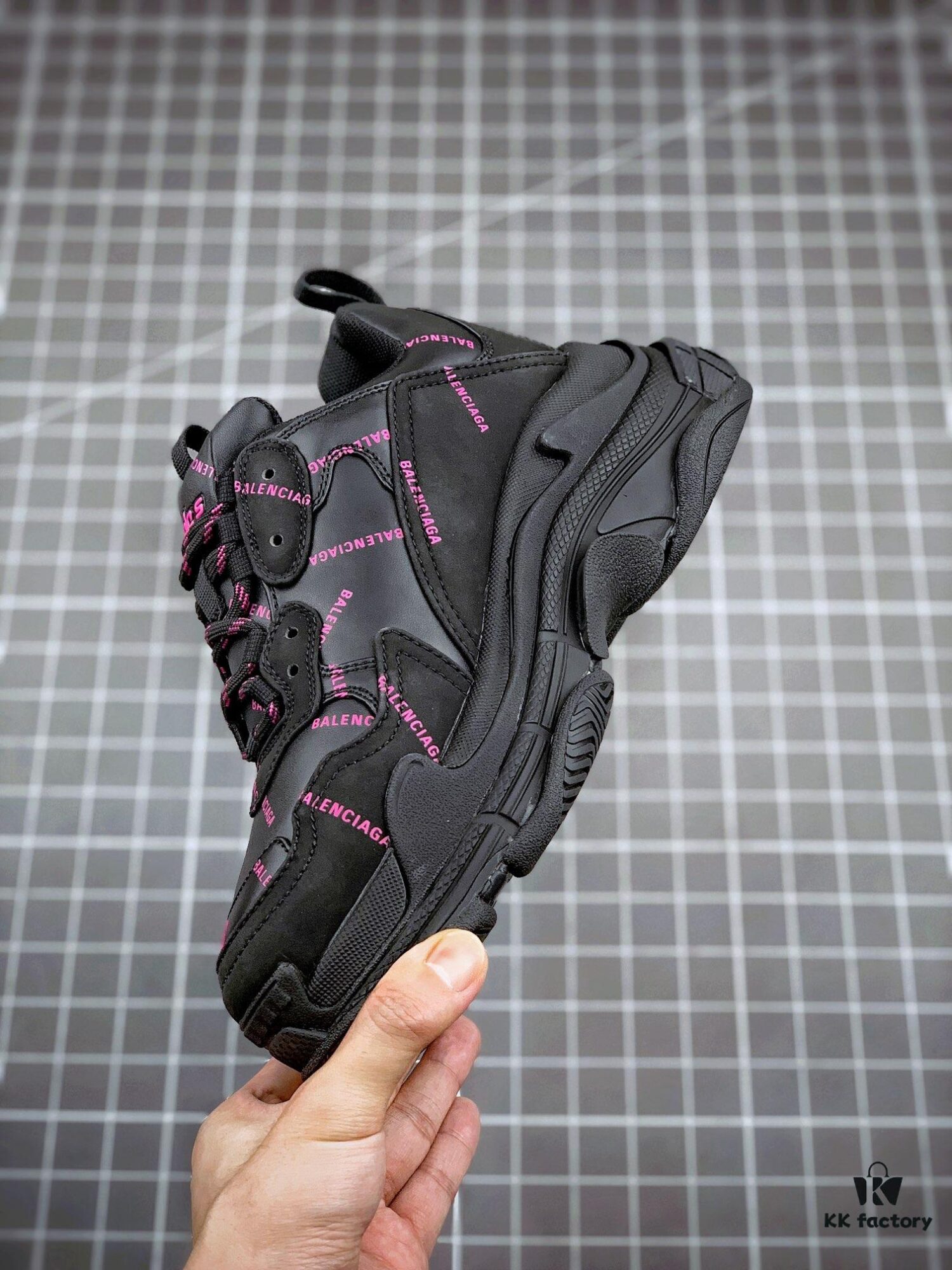 Balenciaga Triple S Black Purple Collaboration