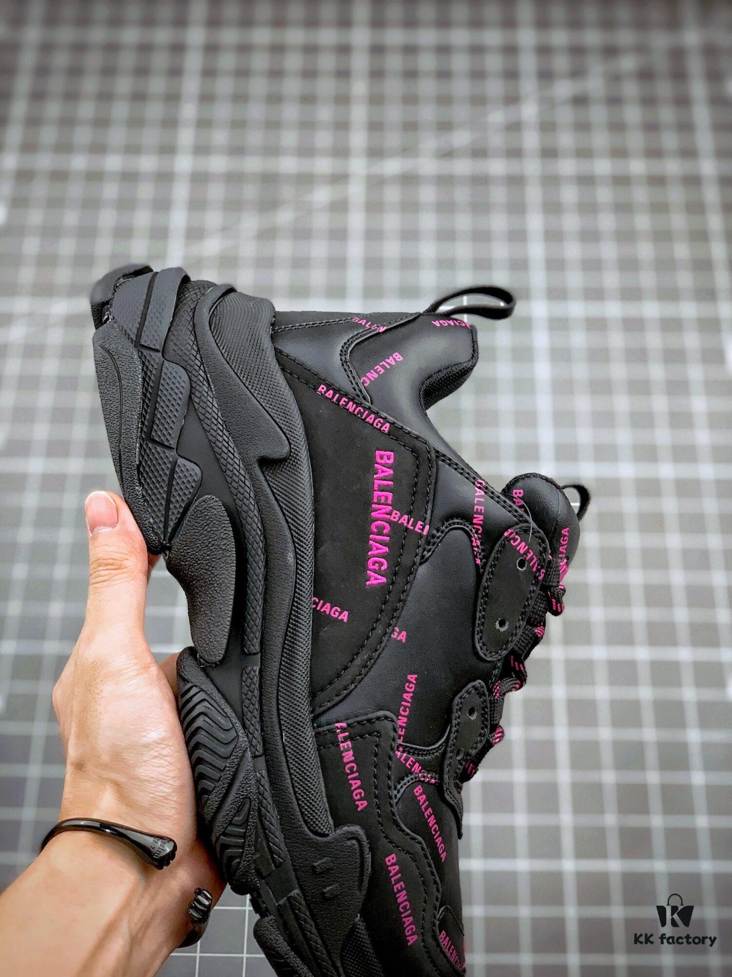Balenciaga Triple S Black Purple Collaboration