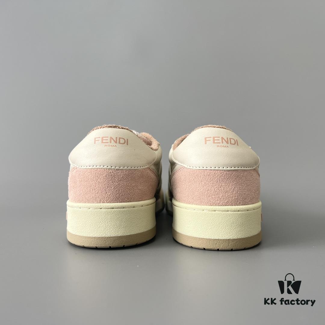 FENDI Match Vintage Patchwork Pink Women's Sneakers