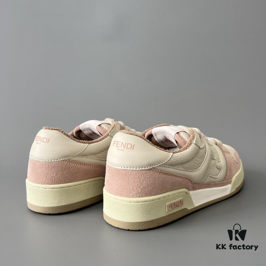 FENDI Match Vintage Patchwork Pink Women's Sneakers