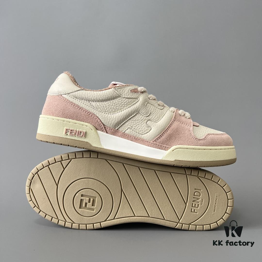 FENDI Match Vintage Patchwork Pink Women's Sneakers