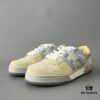FENDI Match Vintage Patchwork Sneakers Unisex Yellow
