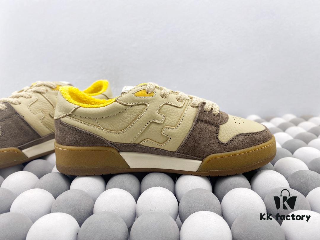 Authentic Fendi Match Latest Hit Unisex Sneakers Designer Kim Jones' First Sport Shoe with FF Retro Design