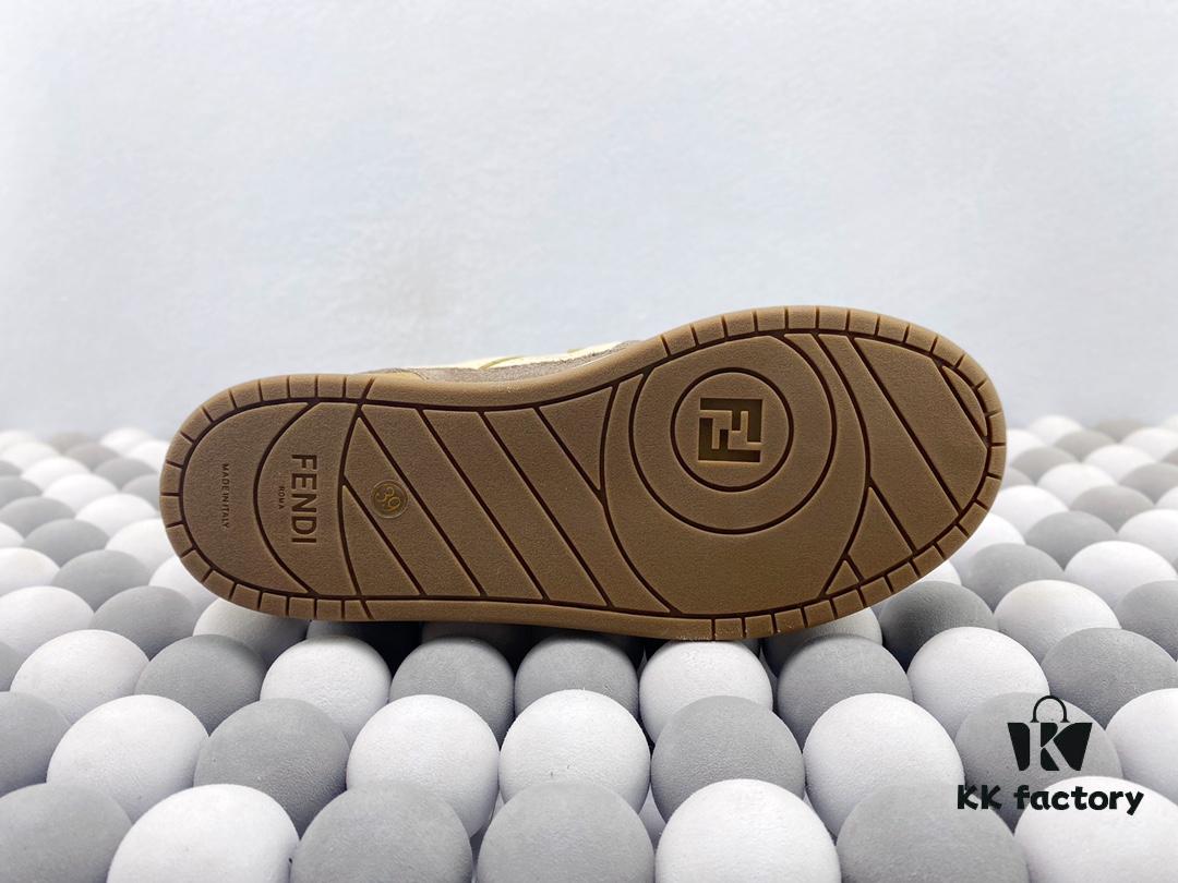 Authentic Fendi Match Latest Hit Unisex Sneakers Designer Kim Jones' First Sport Shoe with FF Retro Design
