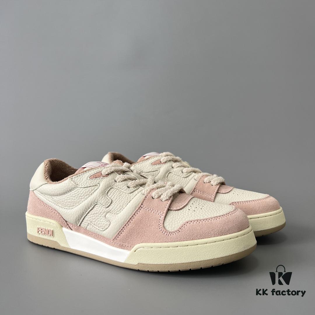 FENDI Match Vintage Patchwork Pink Women's Sneakers