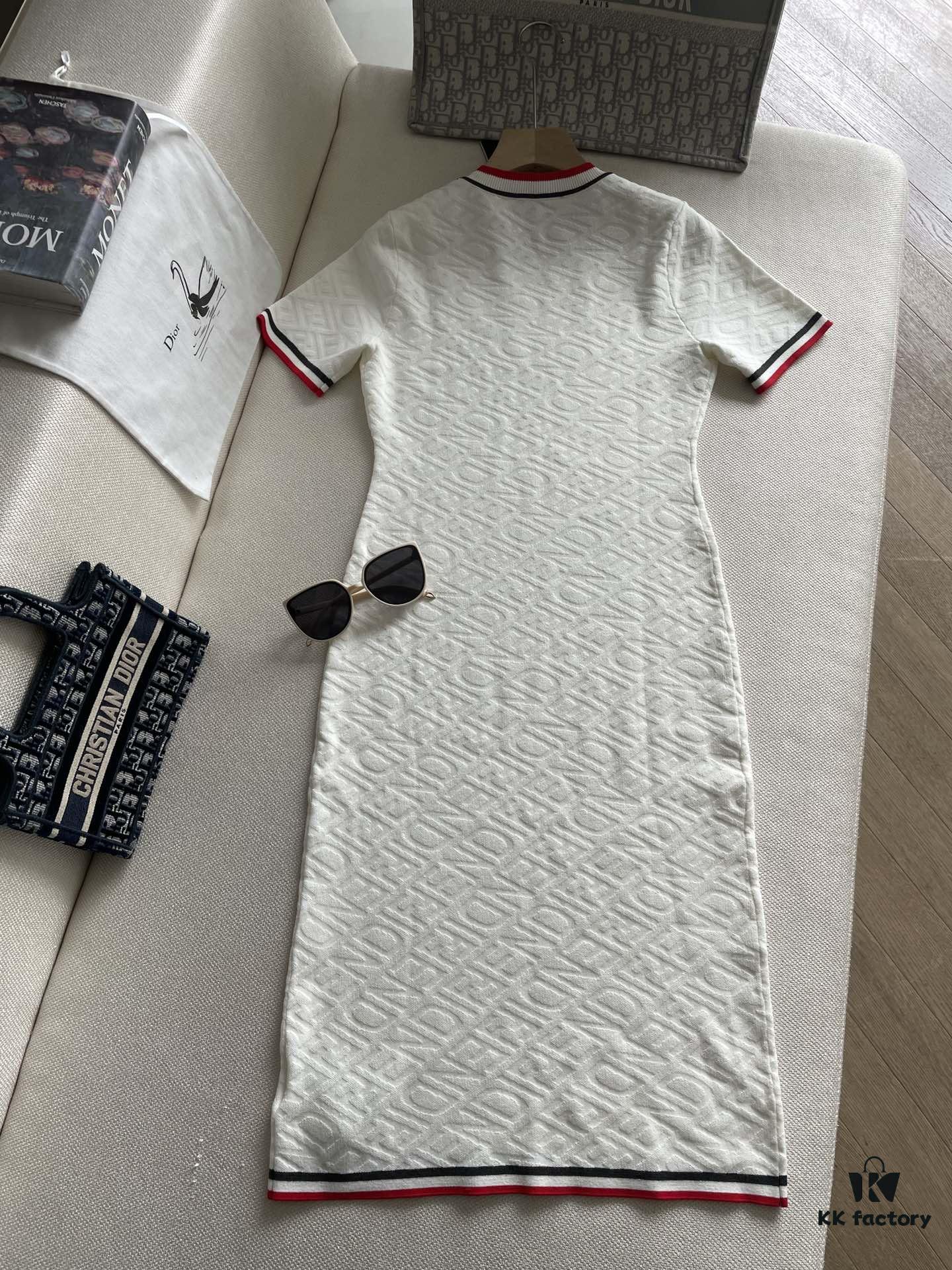 FEND* Fashion Knit Short-Sleeve Dress with All-Over Logo