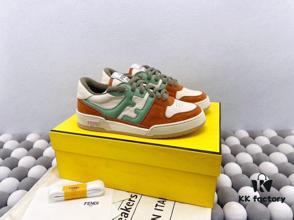 Authentic Fendi Match Latest Hit Unisex Sneakers Designed by Kim Jones