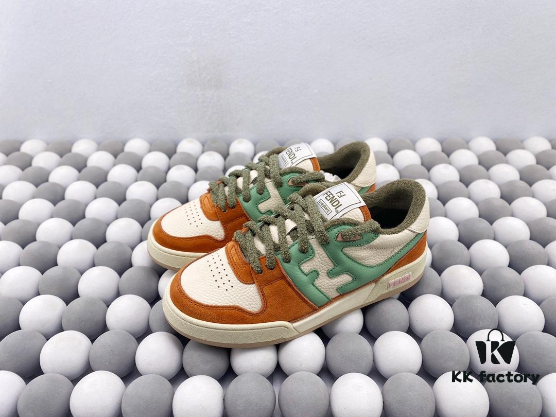 Authentic Fendi Match Latest Hit Unisex Sneakers Designed by Kim Jones