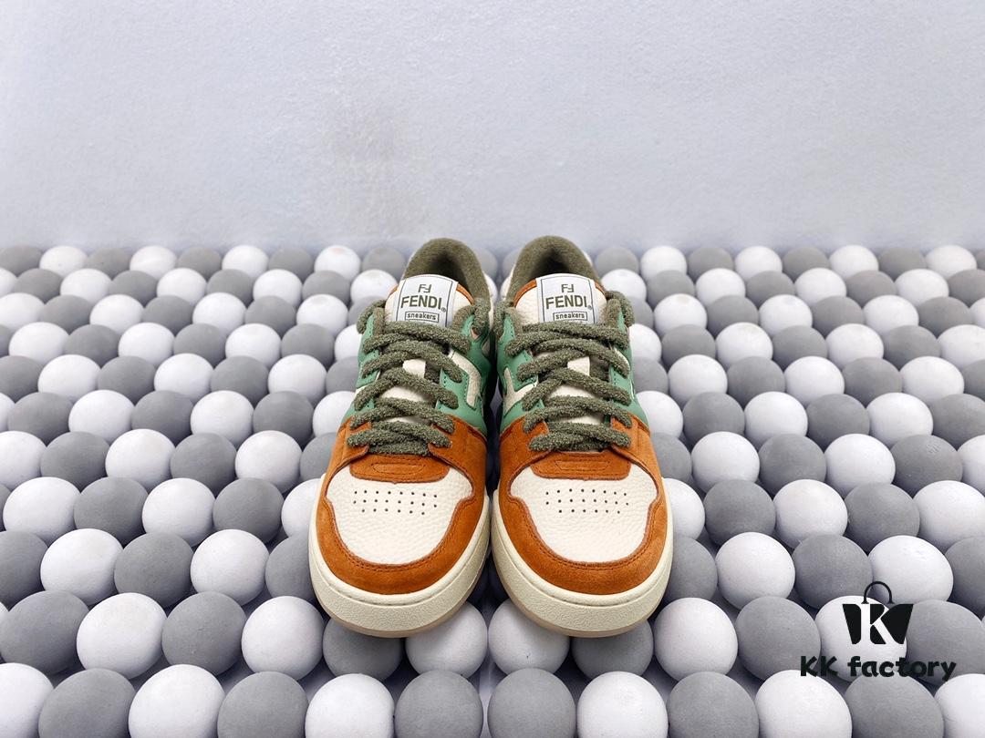 Authentic Fendi Match Latest Hit Unisex Sneakers Designed by Kim Jones
