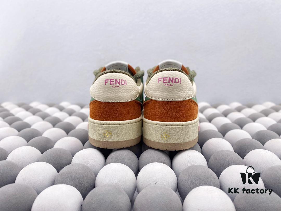 Authentic Fendi Match Latest Hit Unisex Sneakers Designed by Kim Jones
