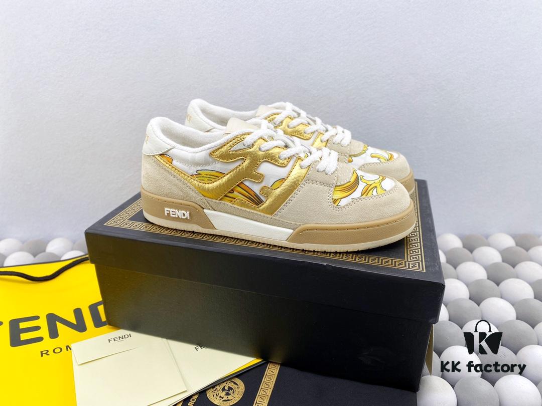 New Arrival Authentic Fendi Match Latest Hit Unisex Sneakers Designed by Kim Jones