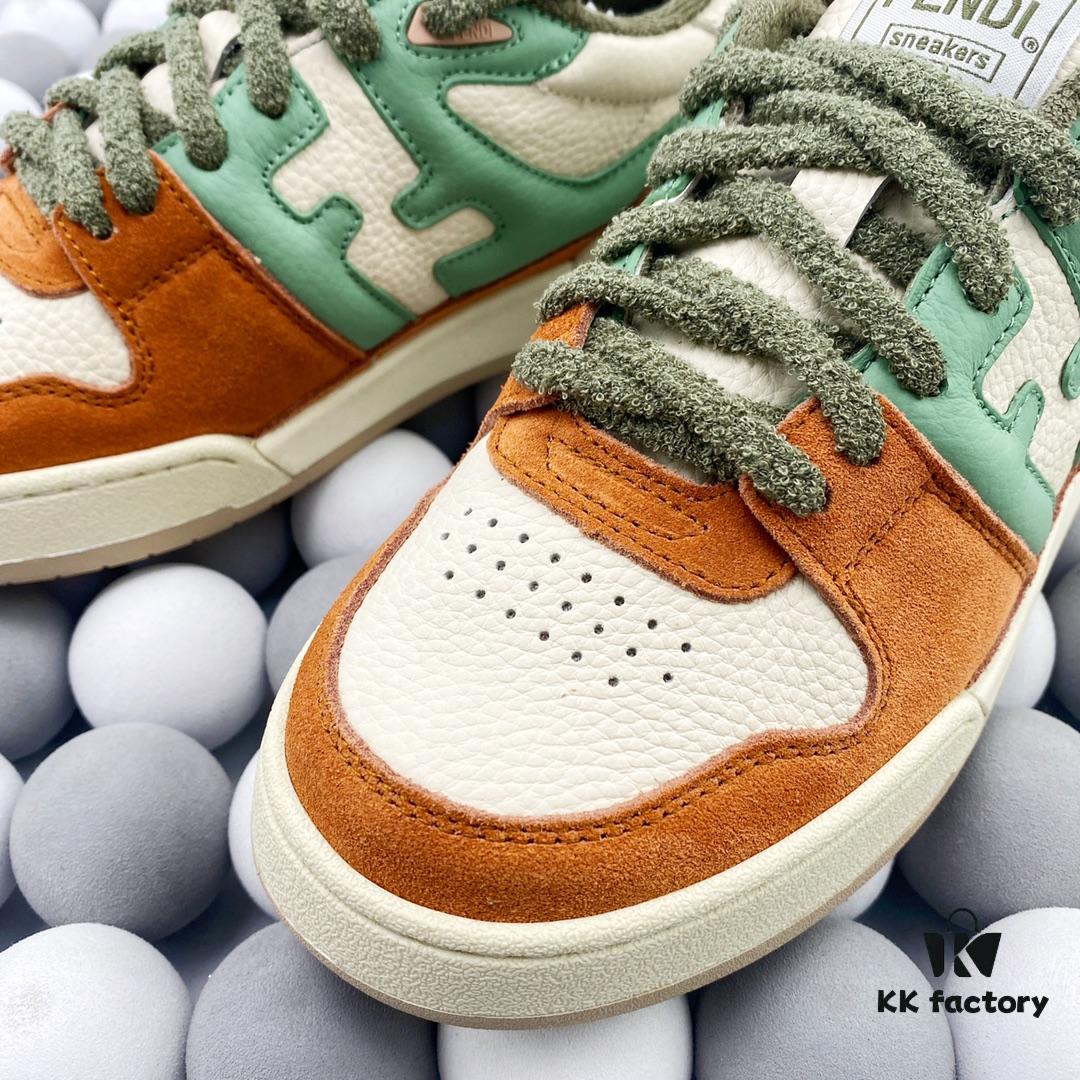 Authentic Fendi Match Latest Hit Unisex Sneakers Designed by Kim Jones