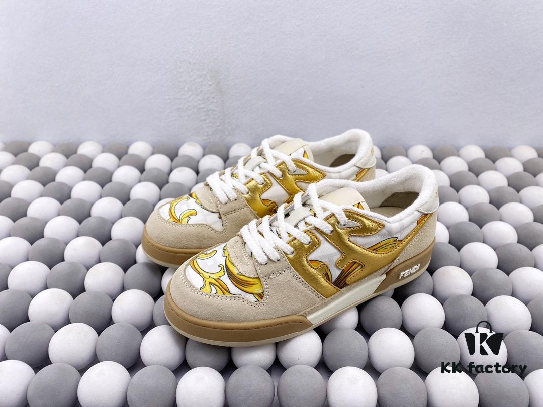 New Arrival Authentic Fendi Match Latest Hit Unisex Sneakers Designed by Kim Jones