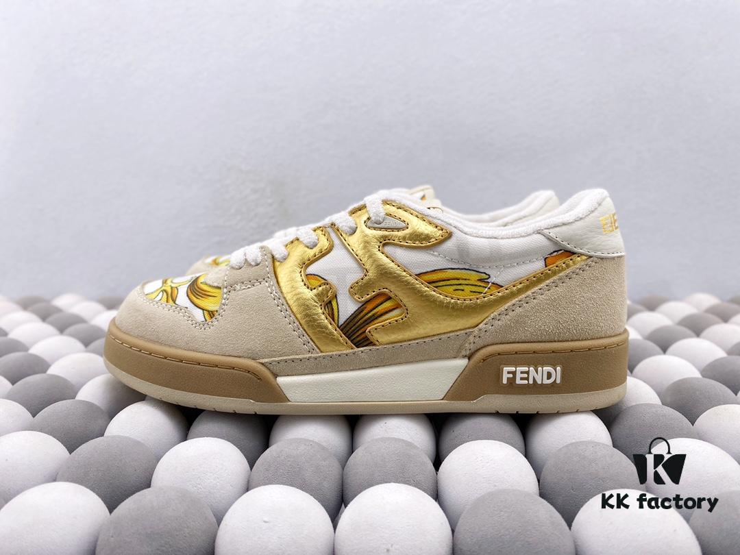 New Arrival Authentic Fendi Match Latest Hit Unisex Sneakers Designed by Kim Jones