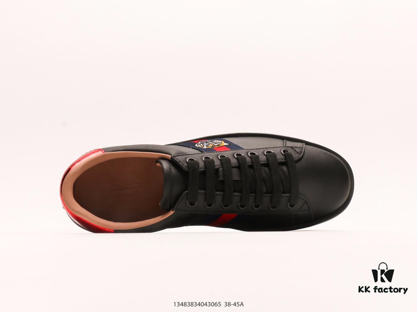 Gucci Screener Classic Sneakers, Lace-Up Shock-Absorbing Non-Slip Durable Low-Top Casual Shoes