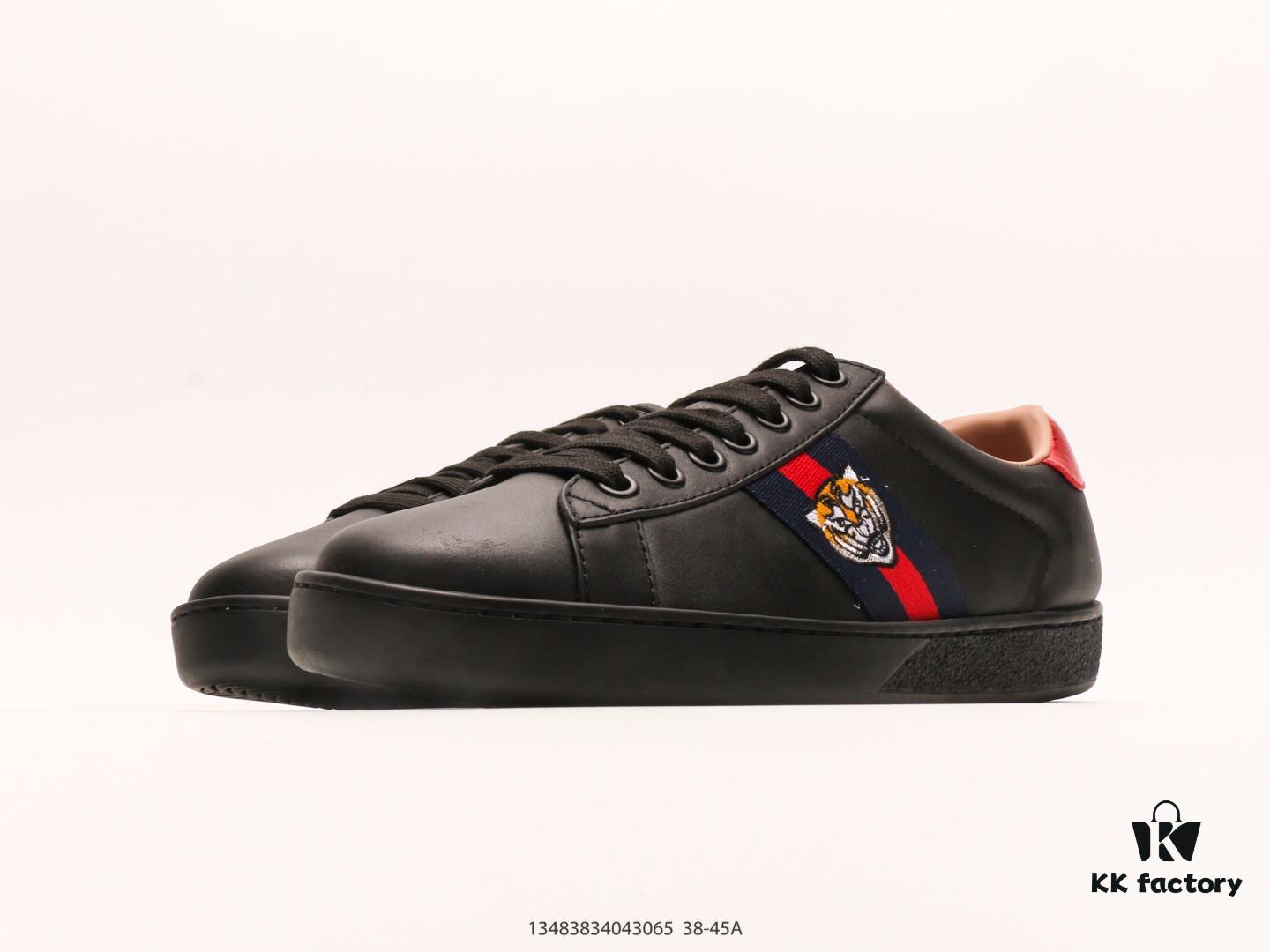 Gucci Screener Classic Sneakers, Lace-Up Shock-Absorbing Non-Slip Durable Low-Top Casual Shoes