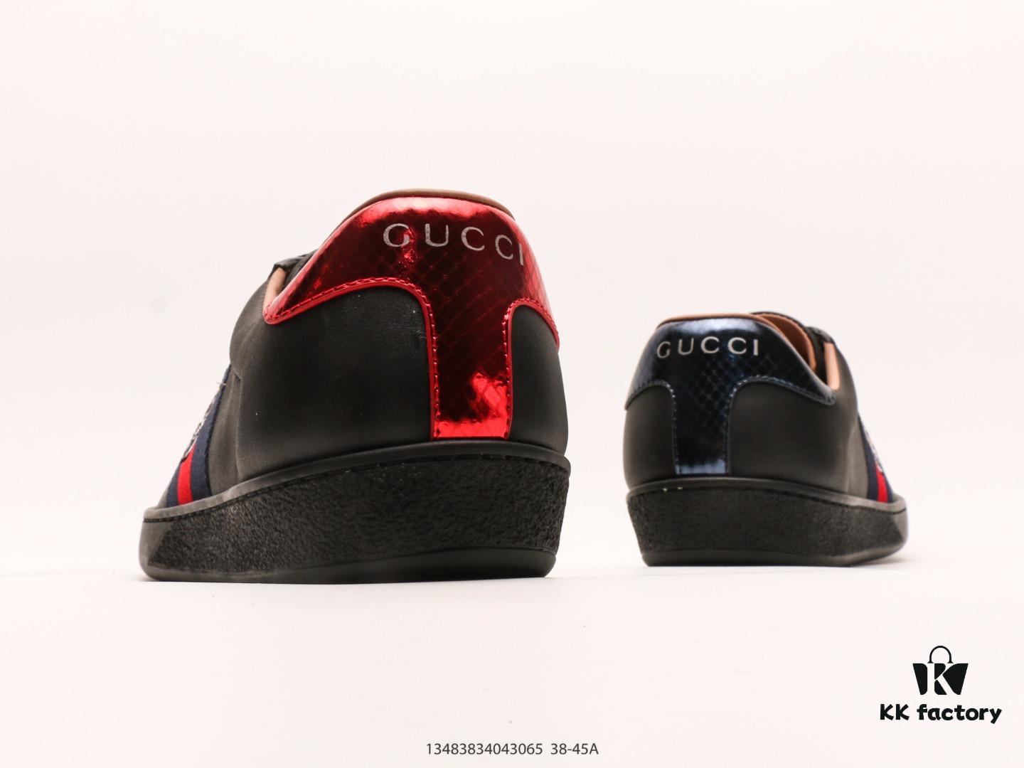 Gucci Screener Classic Sneakers, Lace-Up Shock-Absorbing Non-Slip Durable Low-Top Casual Shoes