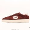 Gucci Lido 24SS New Men's Sneakers Inspired by the Italian Riviera's Summer Vibes and Beach Club Aesthetic, Crafted from Suede with Signature Interlocking GG Logo and Other Iconic Gucci Design Elements, Exuding Unique Style
