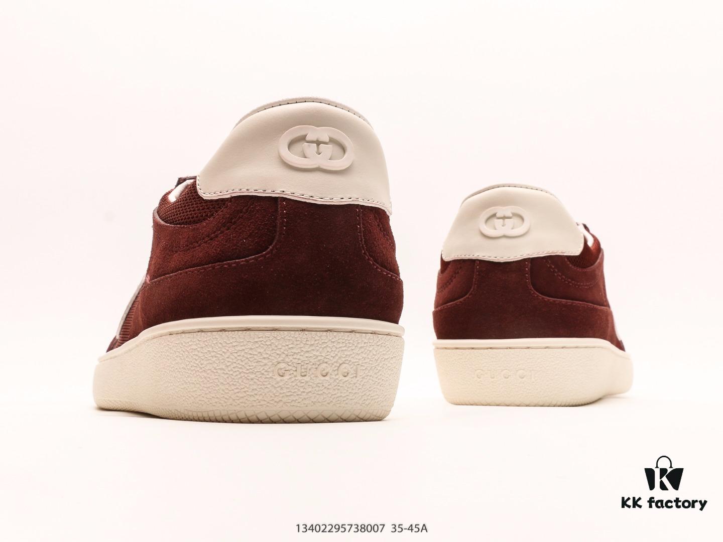 Gucci Lido 24SS New Men's Sneakers Inspired by the Italian Riviera's Summer Vibes and Beach Club Aesthetic, Crafted from Suede with Signature Interlocking GG Logo and Other Iconic Gucci Design Elements, Exuding Unique Style