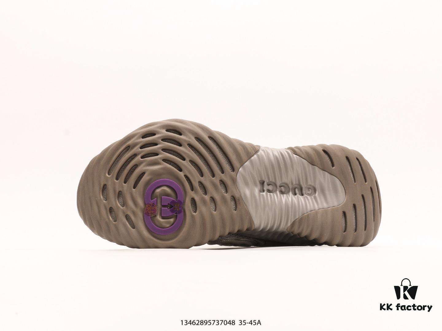 Gucci Rhyton Vintage Trainer Sneaker, 3D Leather Horn-Style Retro Running Shoe