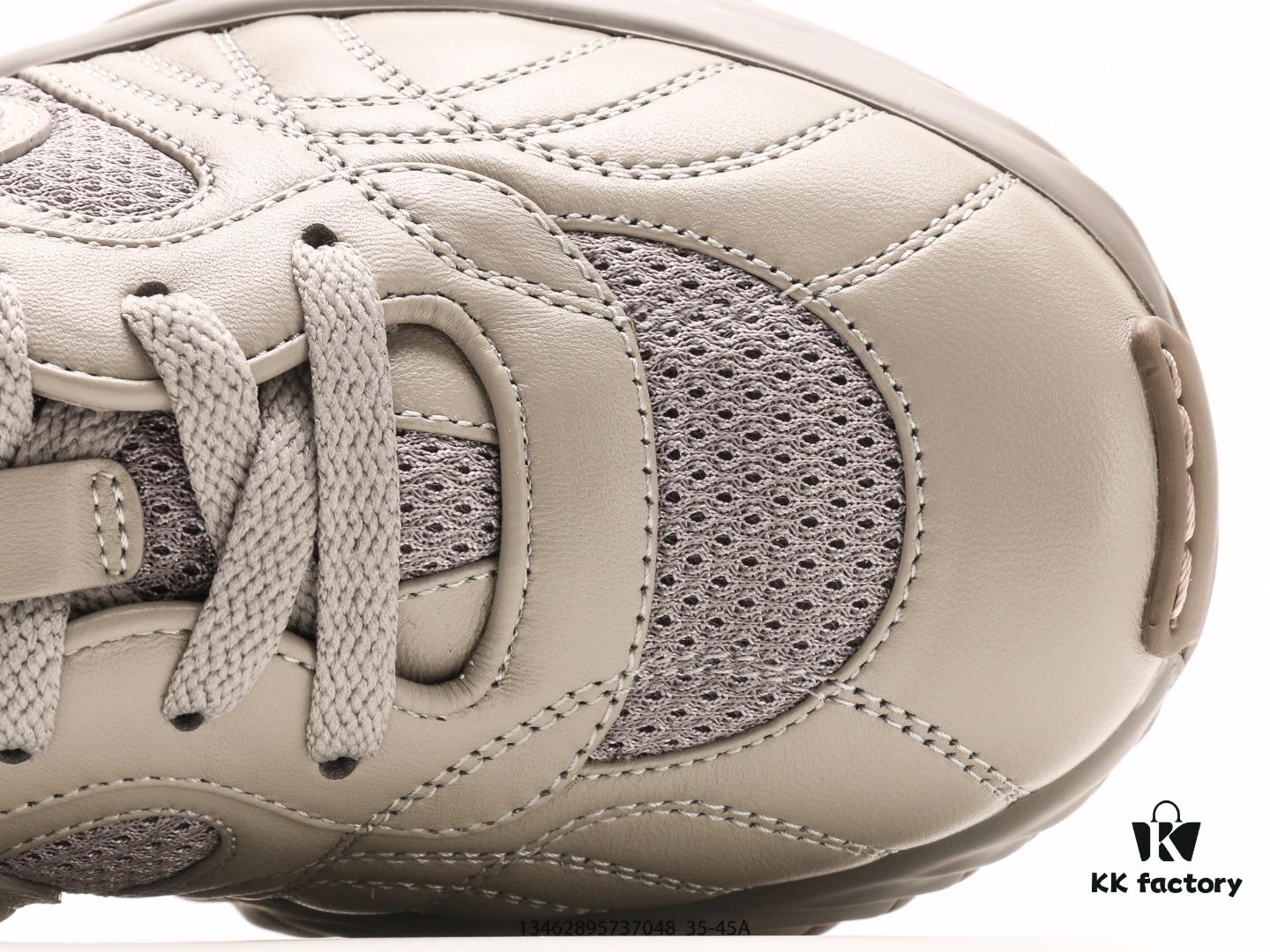 Gucci Rhyton Vintage Trainer Sneaker, 3D Leather Horn-Style Retro Running Shoe