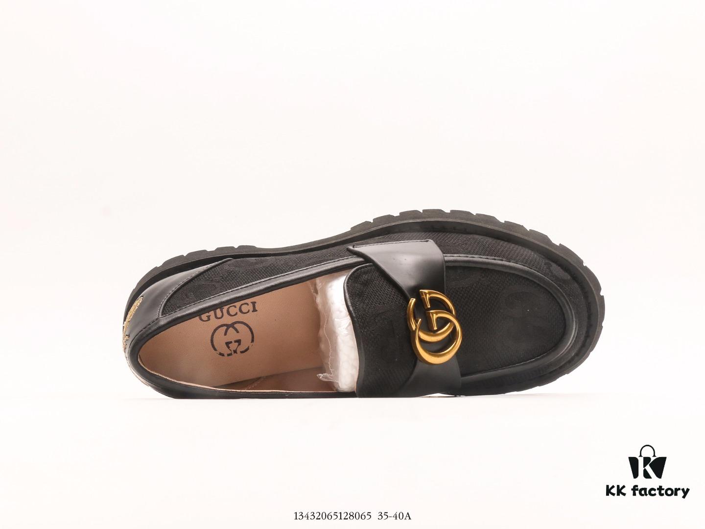 Gucci Unisex Casual Sports Sneakers, Trendy Platform Shoes, Star-Style White Sneakers with Thick Sole for Height Increase, Authentic Brand 2024 SS New Color Release