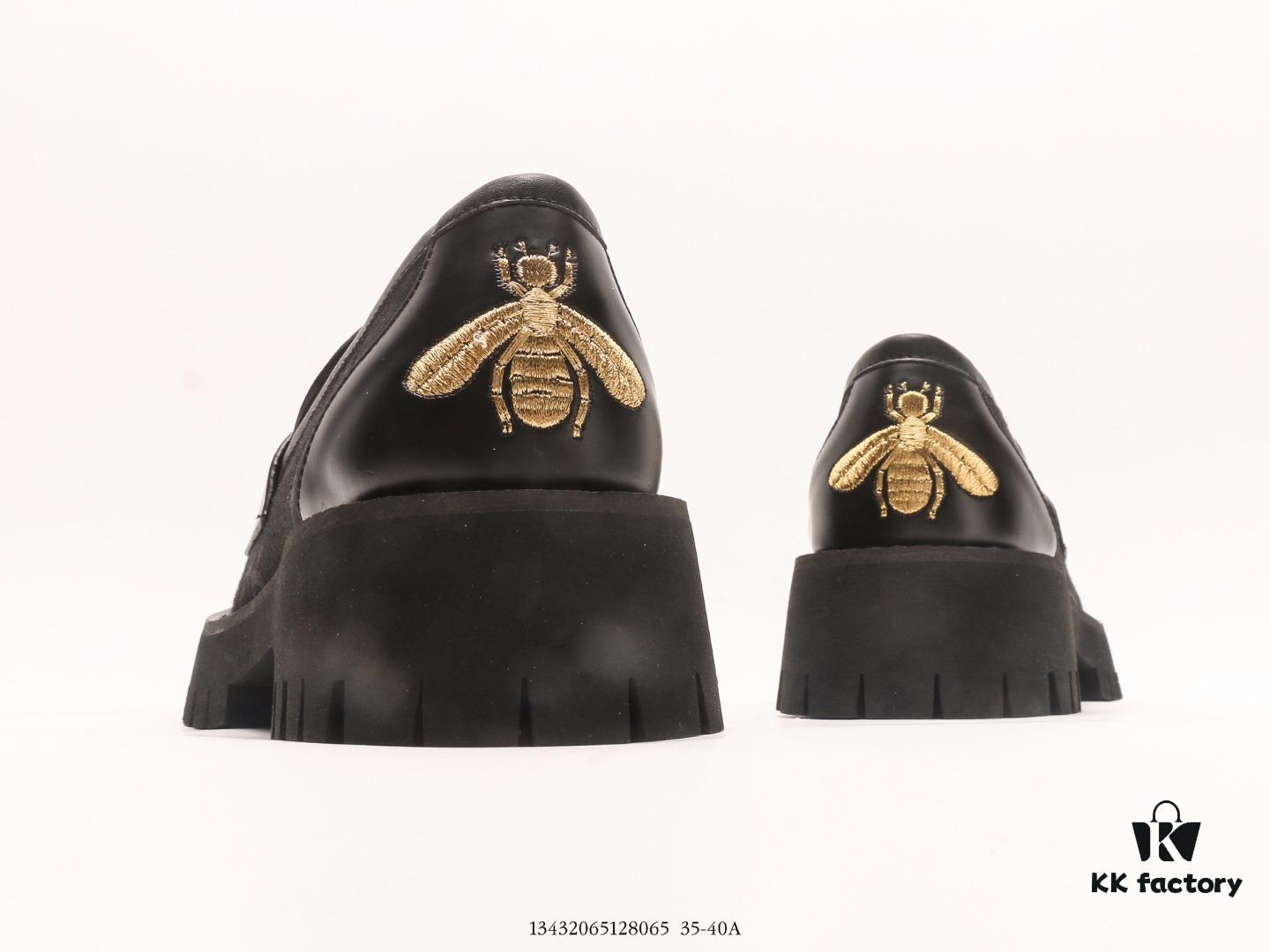 Gucci Unisex Casual Sports Sneakers, Trendy Platform Shoes, Star-Style White Sneakers with Thick Sole for Height Increase, Authentic Brand 2024 SS New Color Release