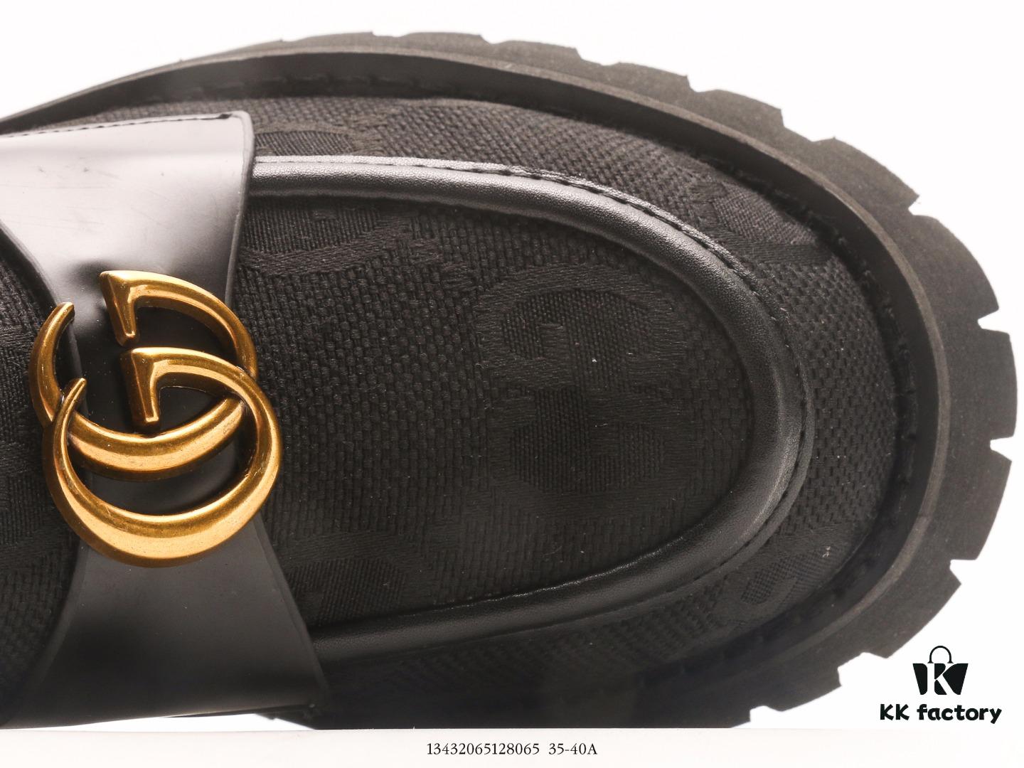 Gucci Unisex Casual Sports Sneakers, Trendy Platform Shoes, Star-Style White Sneakers with Thick Sole for Height Increase, Authentic Brand 2024 SS New Color Release