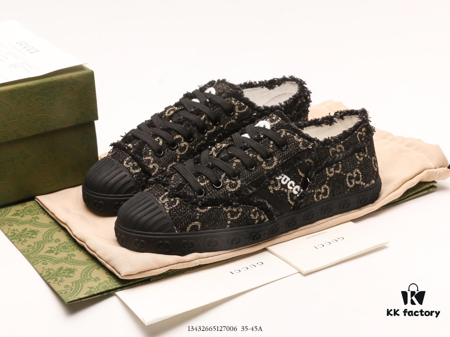 Gucci Unisex Retro Fashion Embroidered Logo Luxury Sneakers from the Sporty Casual Collection