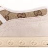 Gucci Gucci Casual Streetwear Sneaker Series Embroidered Logo High-End Quality Screener GG High-Top Sneaker with Ultra-Soft Rubber Outsole and Internal-External Locking Technology