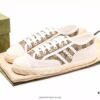 Gucci Gucci Casual Streetwear Sneaker Series Embroidered Logo High-End Quality Screener GG High-Top Sneaker with Ultra-Soft Rubber Outsole and Internal-External Locking Technology