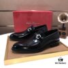 Ferragamo Latest Collection Original Imported Top-Grade Calfskin Leather Loafer with Premium Lamb Leather Lining, Authentic Luxury Metal Buckle and Original Combined Sole