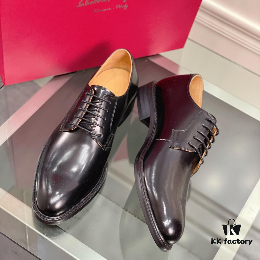 Salvatore Ferragamo Men's Dress and Casual Leather Shoes, Italian Craftsmanship, Premium Imported Calfskin, Luxury Business Footwear