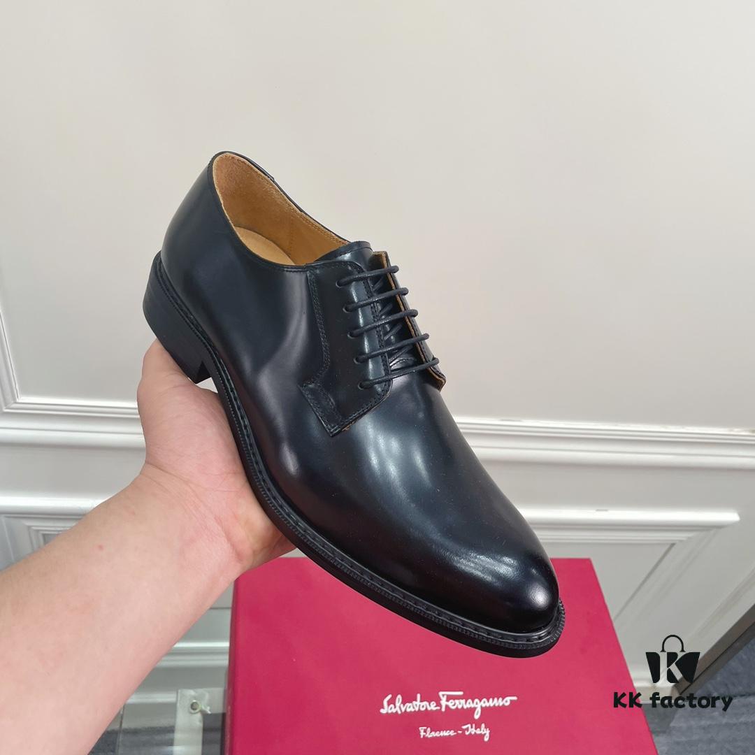 Salvatore Ferragamo Men's Dress and Casual Leather Shoes, Italian Craftsmanship, Premium Imported Calfskin, Luxury Business Footwear