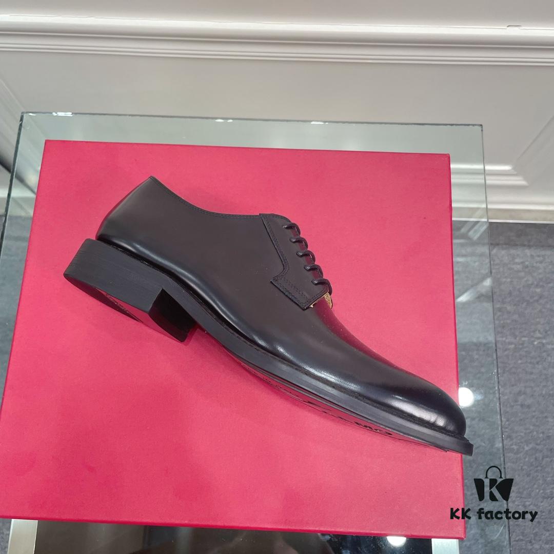 Salvatore Ferragamo Men's Dress and Casual Leather Shoes, Italian Craftsmanship, Premium Imported Calfskin, Luxury Business Footwear