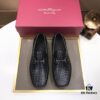 Ferragamo Latest Collection Original Imported Top-Grade Calfskin Leather Loafers with Signature Metal Detail
