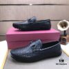 Ferragamo Latest Collection Original Imported Top-Grade Calfskin Leather Loafers with Signature Metal Detail