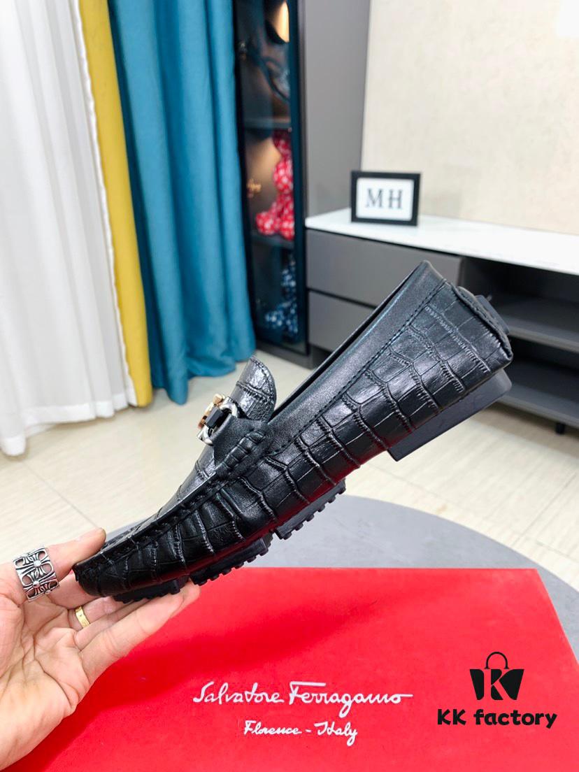 Ferragamo New High-End Loafer Shoes