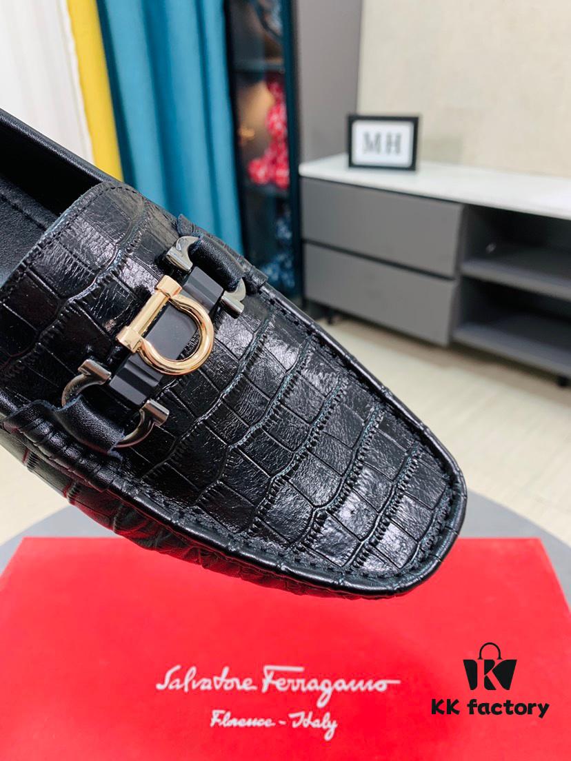 Ferragamo New High-End Loafer Shoes