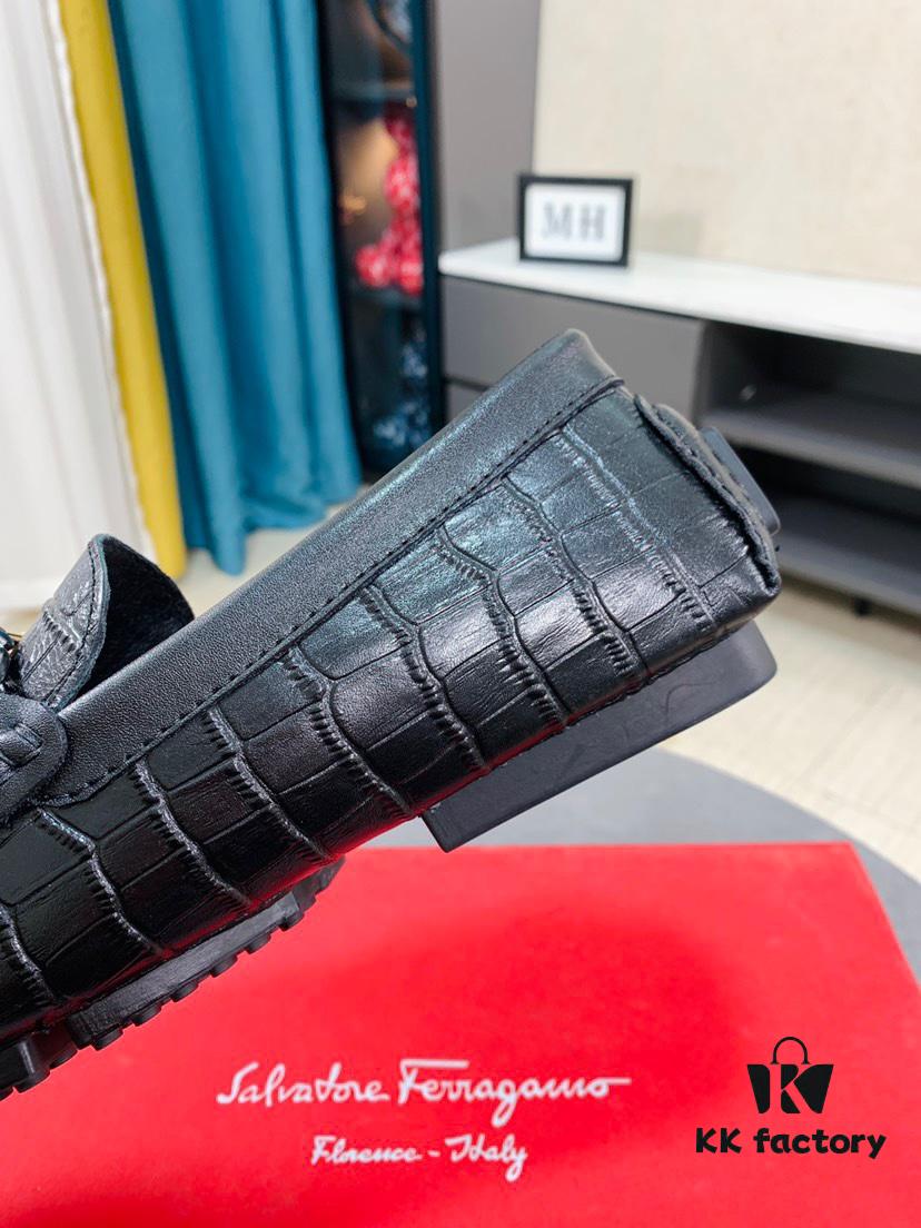 Ferragamo New High-End Loafer Shoes