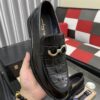 【Ferragamo】 Hong Kong Original Quality Loafers, Premium Italian Glossy Leather Men's Slip-on Casual Shoes, Top-Grade Lamb Lining, Non-slip Durable Rubber Sole
