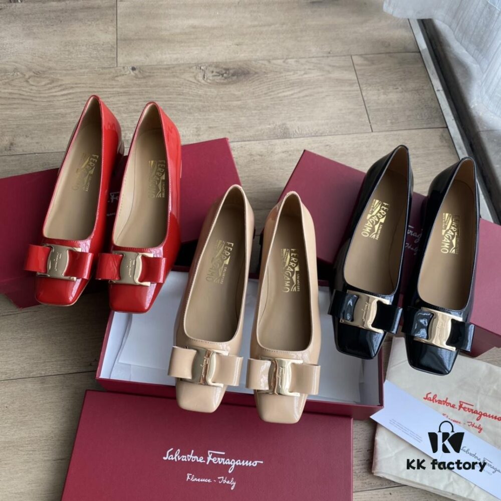 Salvatore Ferragamo Tricolor Leather Loafers